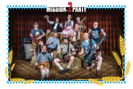 Mission:2Party Bandfoto im Oktoberfest-Outfit